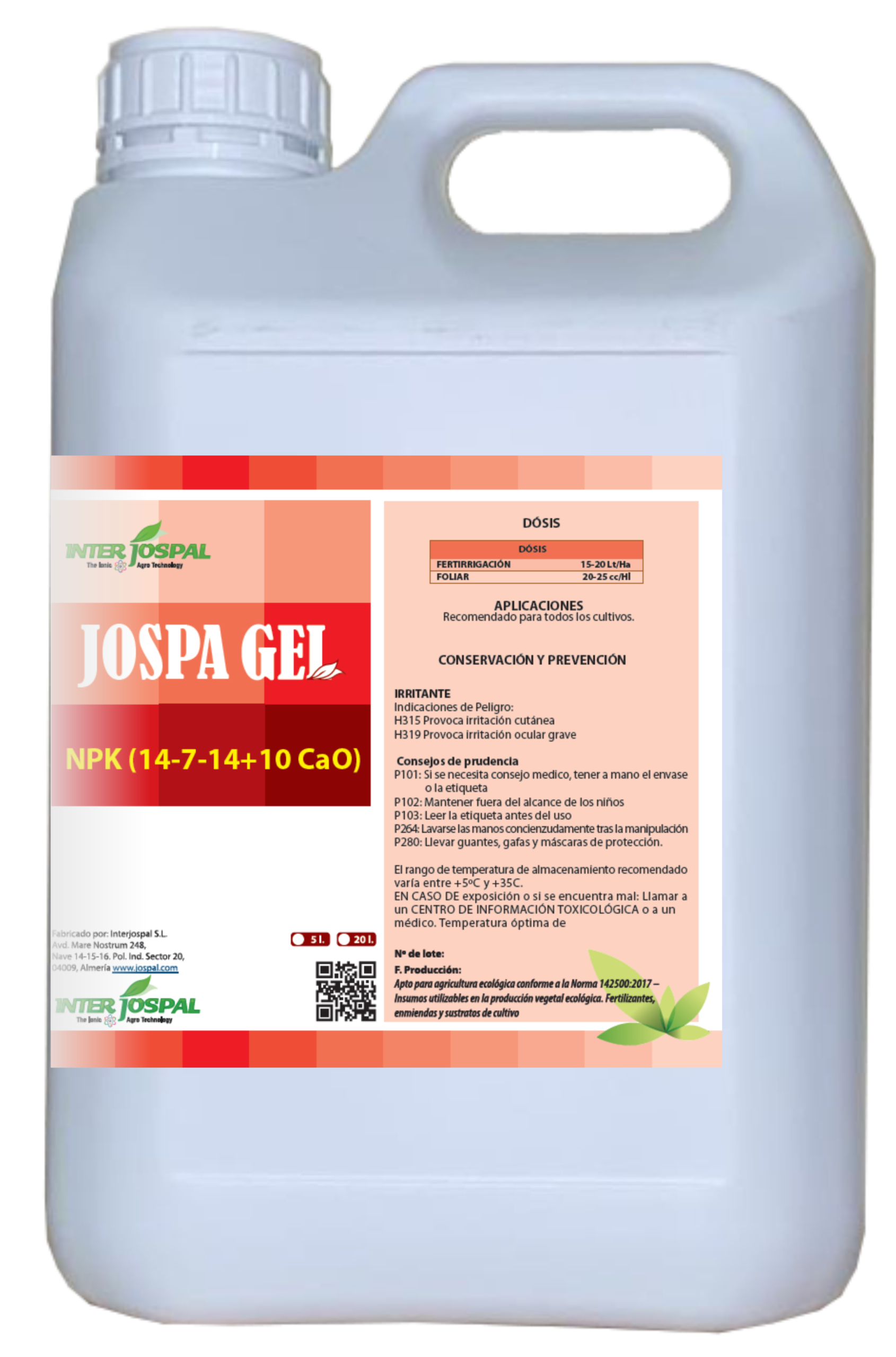 10 JOSPA GEL 14-7-14+CaO